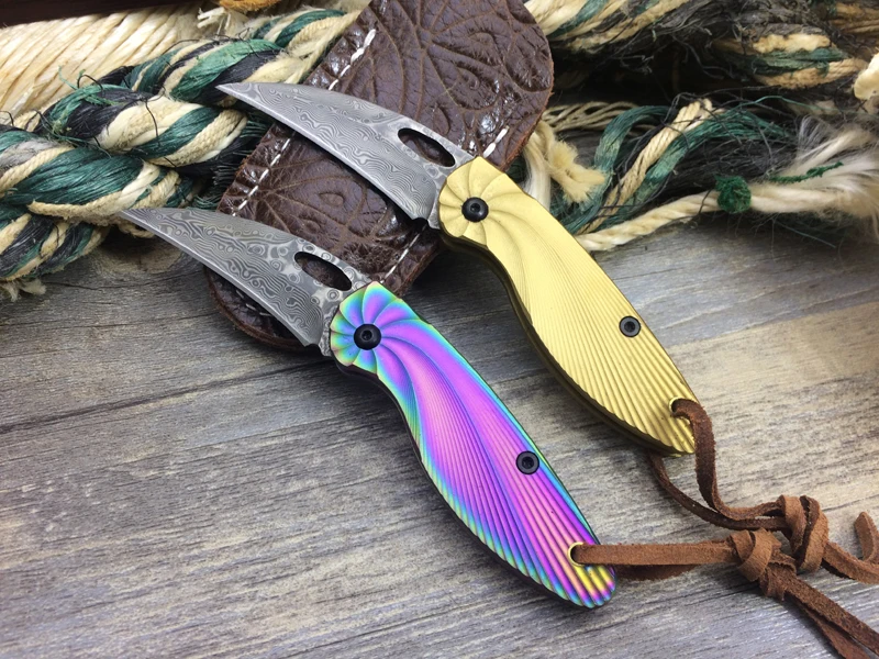 Маленький складной нож для выживания повседневного использования тактический