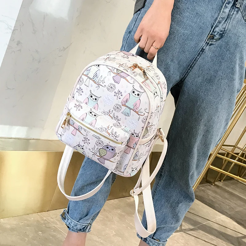 Рюкзаки с граффити для женщин из искусственной кожи Back Pack Дамский модный дорожный рюкзак для школьников-подростков девочек высокого качества