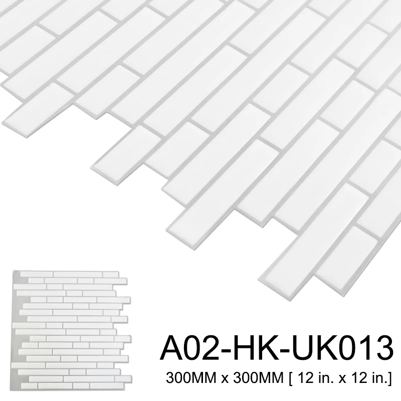 A02-HK-UK013 Kaguyahime 10 шт., кухонные обои, самоклеющиеся мозаичные плитки, водонепроницаемые обои с древесным узором, узор, 3D декор, наклейки для кухни - Цвет: A02-HK-UK013