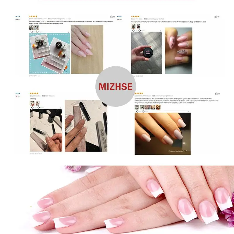 MIZHSE быстрое наращивание моделирующий гель для наращивания ногтей светодиодный