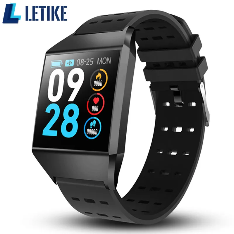 Letike W1C Смарт-часы Водонепроницаемый сердечного ритма приборы для измерения артериального давления Смарт-часы с мониторингом Открытый Спорт Фитнес-браслет с Bluetooth