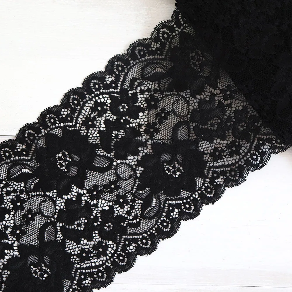 Растягивающаяся нейлоновая эластичная кружевная отделка 1 ярд | Дом и сад