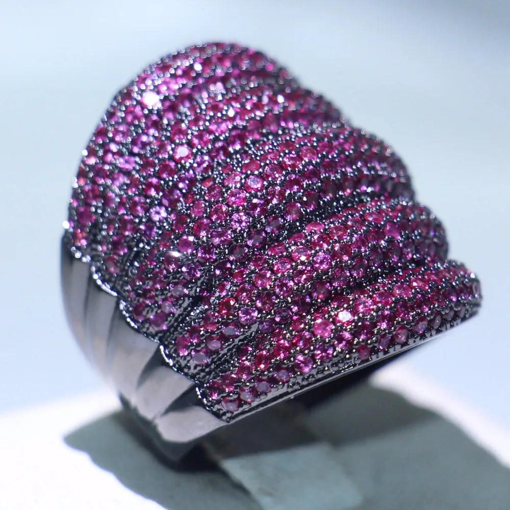 Потрясающее Оригинальное роскошное ювелирное изделие 10KT черное Золотое