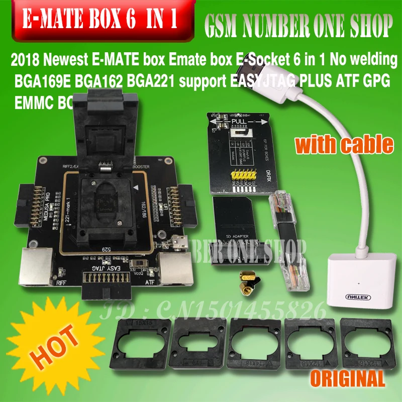 Женская электронная розетка Emate pro 6 в 1 без сварки BGA169E BGA162 BGA221 с поддержкой Medusa Pro