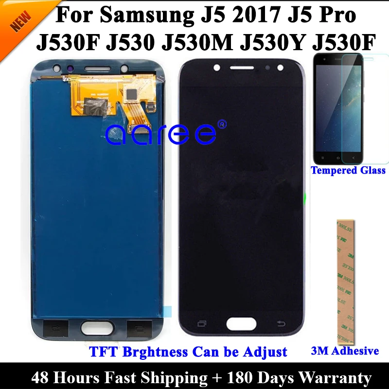 Протестированный ЖК-дисплей для Samsung J5 Pro 2017 J530 J530F ЖК-экран сенсорный дигитайзер