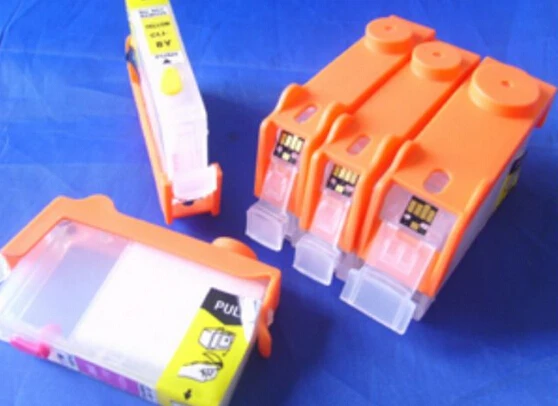 

PGI-5BK,CLI-8BK/C/M/Y Empty refillable Ink cartridges for Canon IP4200/4300/4500/5200/5200/5300/6600D printer with ARC chips