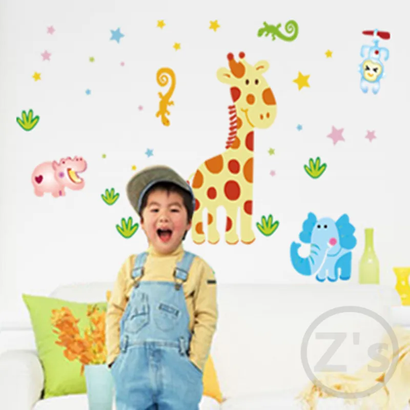 жираф детская мебель стены стикеры для детей номеров наклейки на стену фотообои