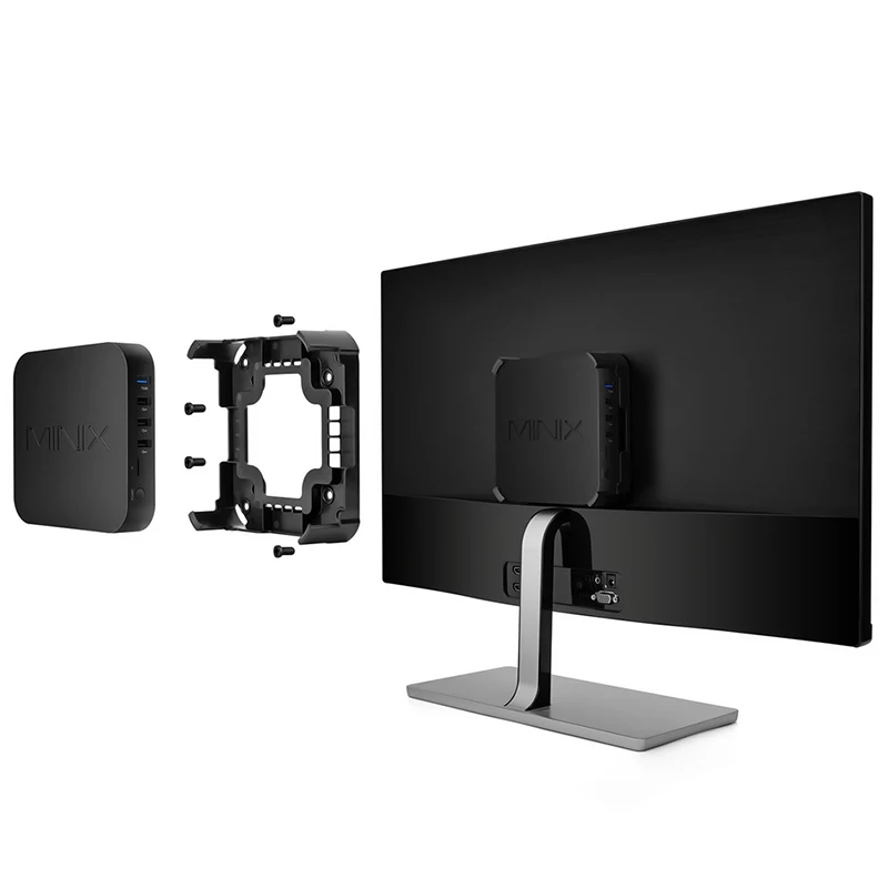 Minix Z83-4 Intel безвентиляторный мини-ПК Cherry Trail X5-Z8350 4 Гб 64 WiFi 1000 Мбит/с BT4.2 ТВ коробка
