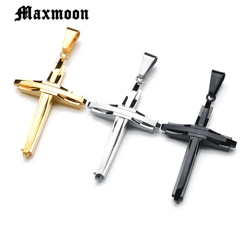 Maxmoon классическое женское ожерелье из нержавеющей стали звеньевая цепь