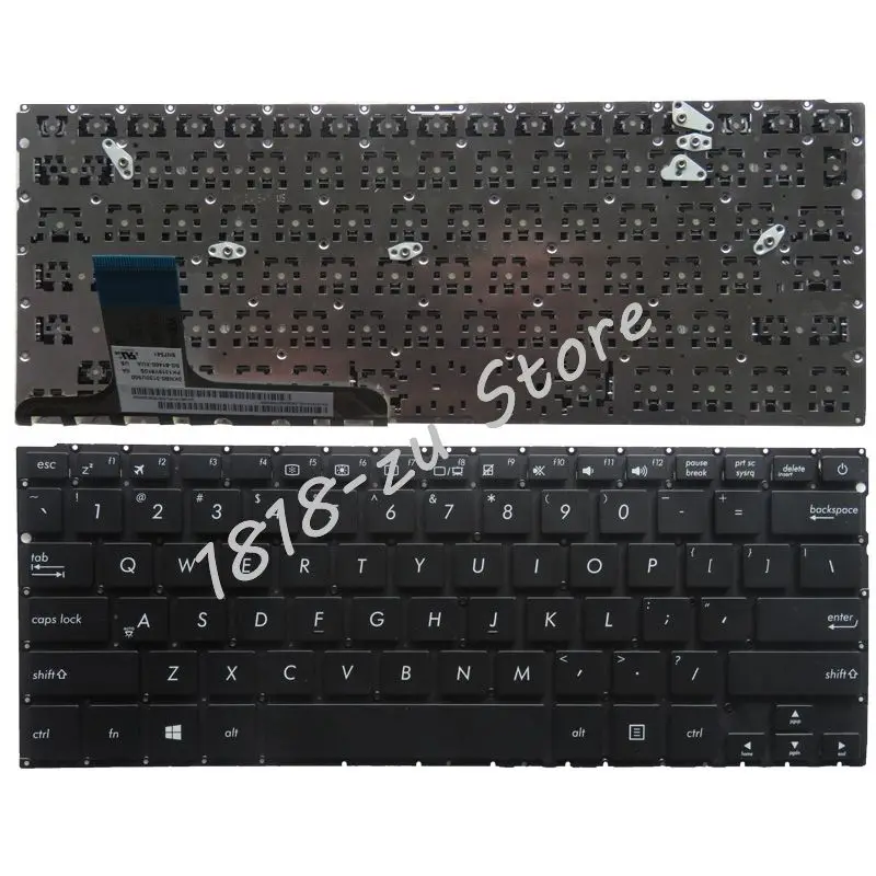 YALUZU Новая Клавиатура США для ASUS Zenbook UX305 UX305LA UX305UA UX305CA UX305F UX305FA черный без рамки Englsih США версия ноутбука