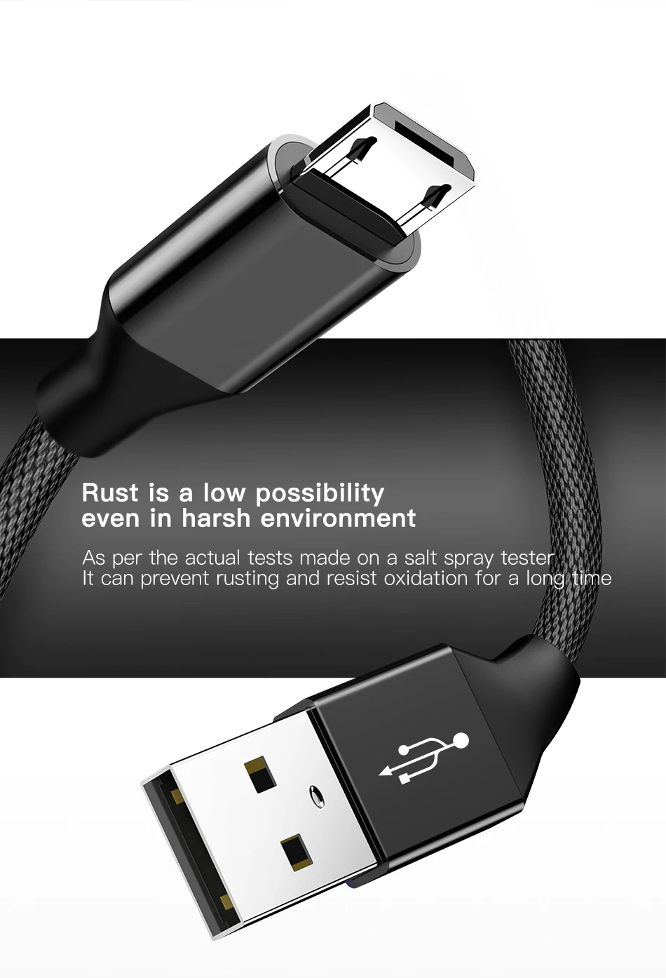 Кабель Micro USB Baseus для быстрой зарядки, кабель для зарядного устройства Microusb для samsung, Xiaomi, кабель для передачи данных, кабели для мобильных телефонов на базе Android, 1 м, 2 м