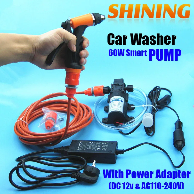 12 V& 110 V или 220 V Используется интеллектуальная автомобильная мойка электрическая портативная Автомобильная стиральная машина комплект устройства+ AC/DC адаптер питания