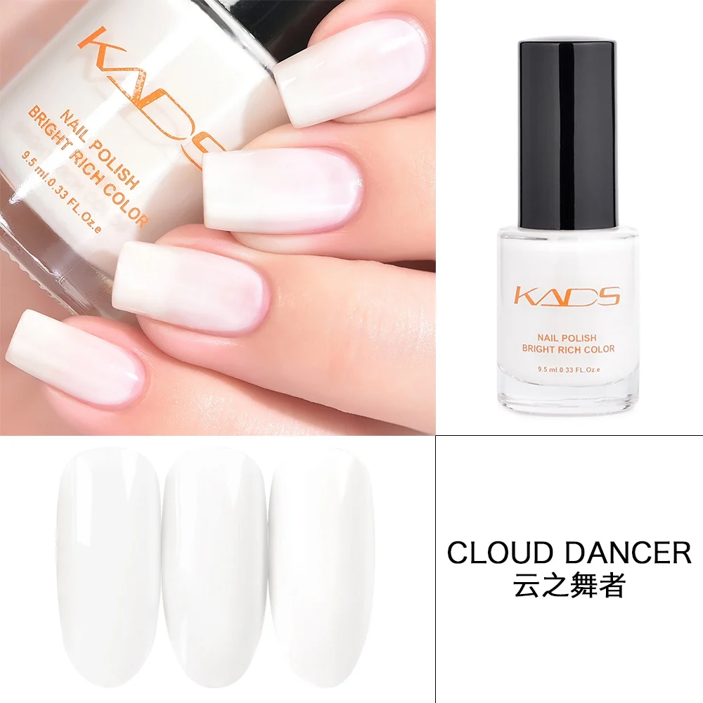 Cloud Dancer KADS 9,5 мл полупрозрачный Желейный лак для ногтей Vernis Полупостоянный УФ-лак для ногтей Маникюрный цветной конфетный лак - Цвет: Cloud Dancer
