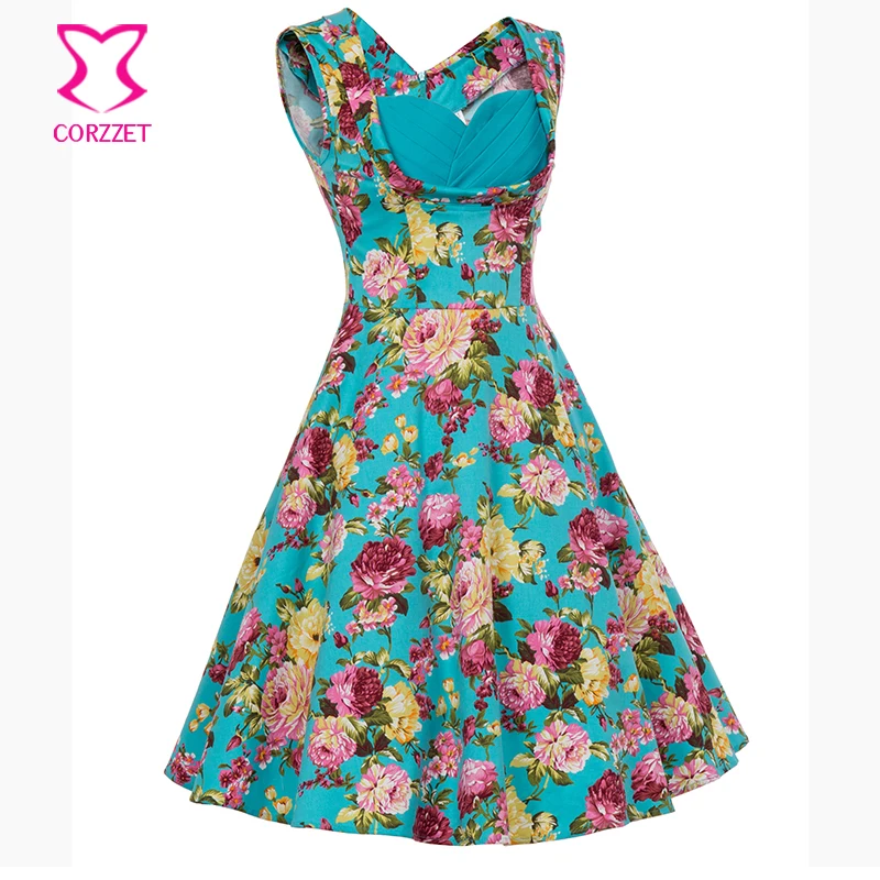 Женское винтажное платье с V образным вырезом без рукавов|plus size women dresses|women dresspinup