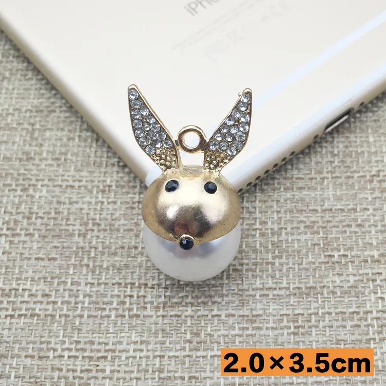 Модные жемчужные аксессуары сделай сам подвески с кроличьими ушами/медвежатами