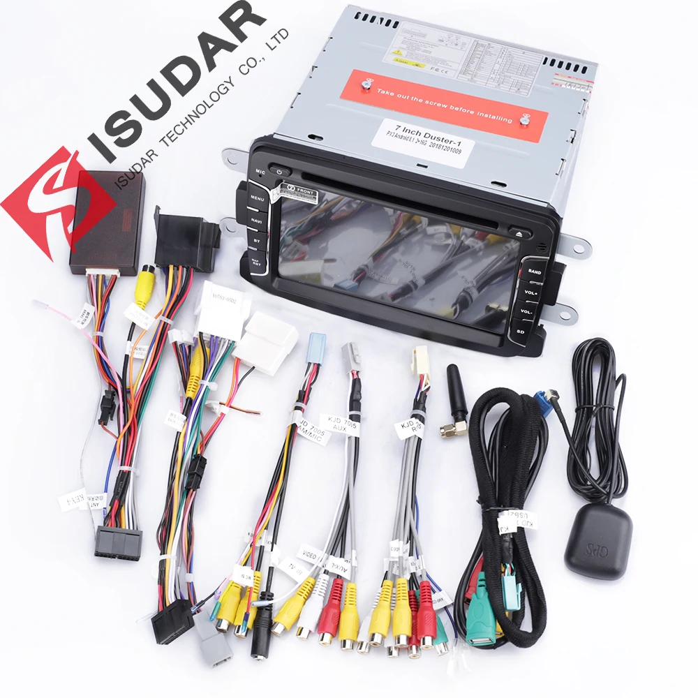 Isudar 2 Din Авто Радио Android 9 для Dacia/Sandero/Duster/Renault/Captur/Lada/Xray 2/Logan2 Автомобильный мультимедийный видео плеер gps DVR