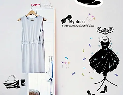 Креативный женский магазин одежды Настенная Наклейка манекены ПВХ настенная