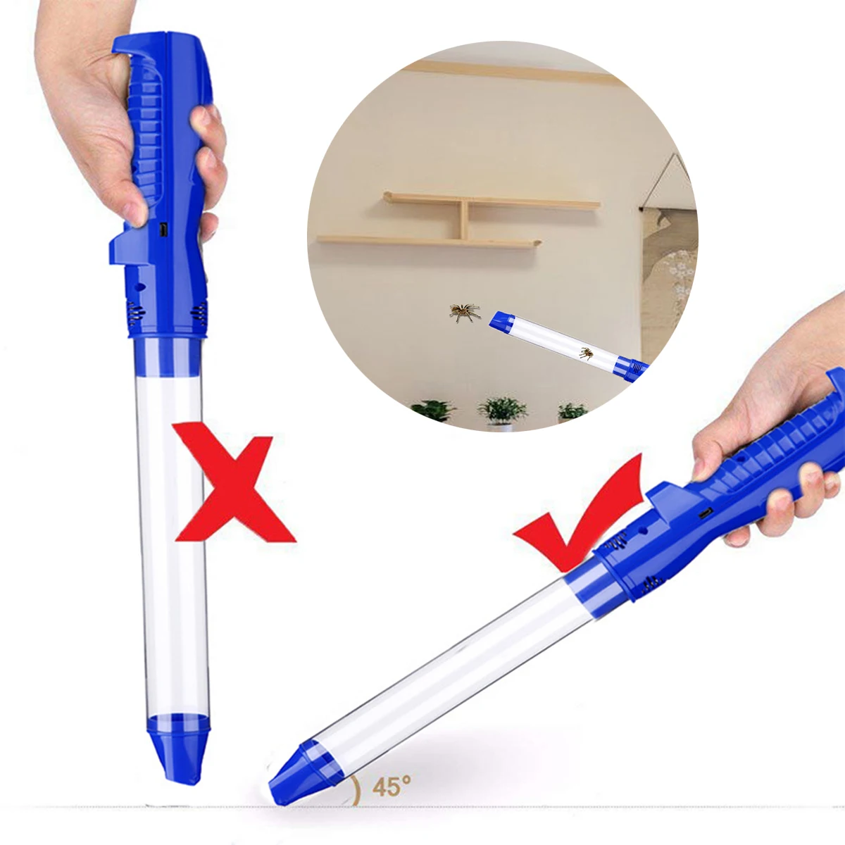 Вакуумная светодиодсветодиодный ловушка для насекомых Отпугиватель вредителей