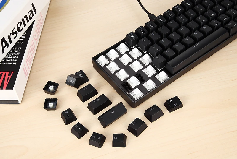 MOTOSPEED CK61 Проводная Механическая клавиатура RGBLED подсветка 61 клавиша USB 2,0 Kailh BOX синие переключатели игровая клавиатура для ПК рабочего стола