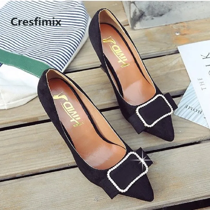 Cresfimix tacones altos/женские милые стильные высококачественные Вечерние туфли на