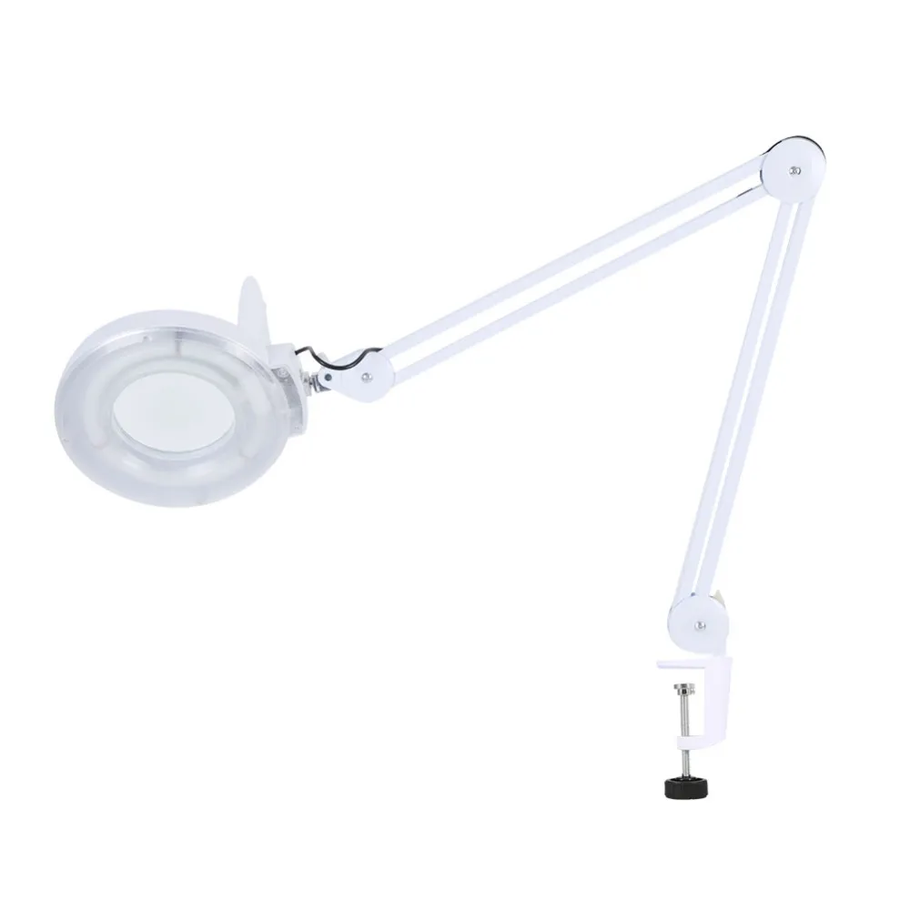 

Beauty Cosmetic 5x High Definition Magnified LED Lighted Desk Magnifier Light Lamp With Clamp 220-240V