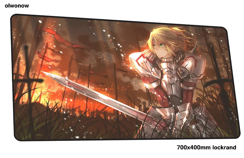 Fate Apocrypha коврик для мыши 700x400x3 мм Самый дешевый игровой коврик для геймера большая игровая компьютерная настольная клавиатура со встроенной мышью игровые коврики