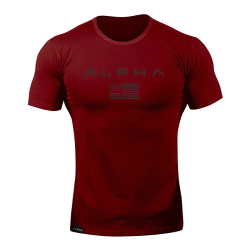 CANDOMOM Men Short Sleeve T-Shirt Quick-dry Breathable Sport Bodybuilding Tees Training Running Riding Soft | Спорт и развлечения