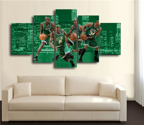 

2017 Hot Sale Basketball Team Figure Canvas Painting Large HD Wall Art Movie Home Decoration Pictures Prints Famous Player