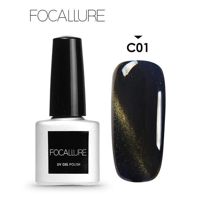 FOCALLURE 3D Магнитные Глаза Лак для ногтей гель отмачиваемый УФ лак цветной эффект 7