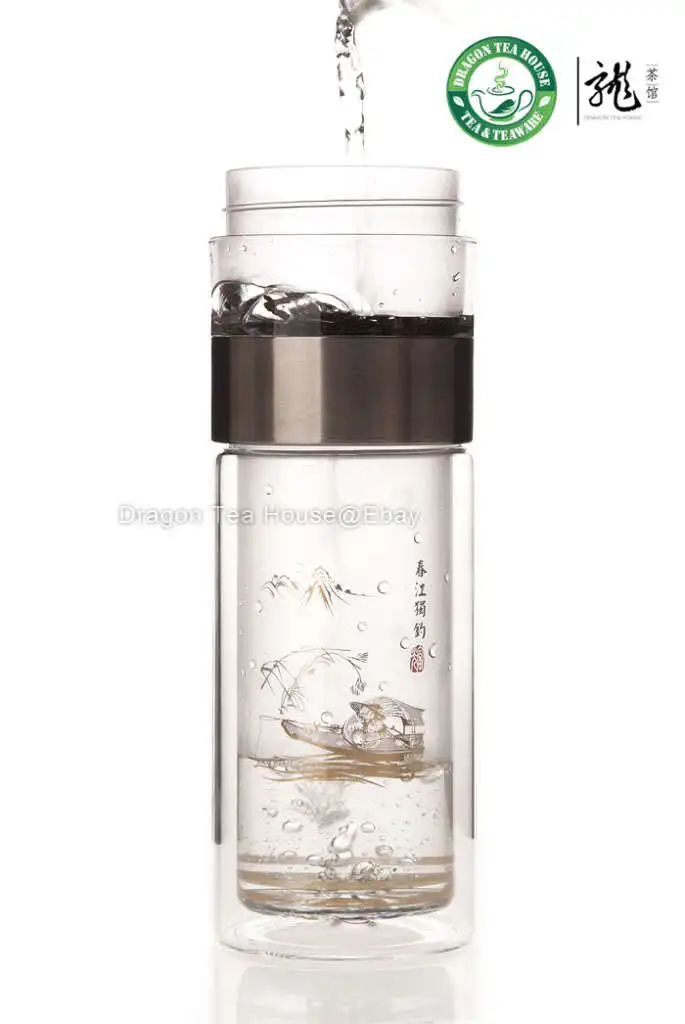 Двойная настенная прозрачная стеклянная термос фляга 260 мл|glass thermos flask|thermos flaskglass |