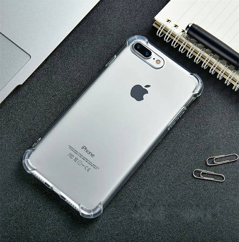 Роскошный противоударный чехол для iPhone XS Max X 10 XR iPhone 6s 6 6plus 6s Plus iPhone 7 8 7Plus 8Plus HD Прозрачная защитная задняя крышка