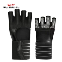 worthwhie gym fitness gloves adjustable hand wrist protector half finger crossfit workout weightlifting bodybuilding equipment