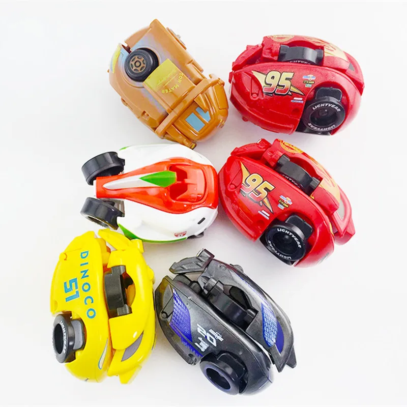 1 шт. disney Pixar Cars 2 3 Lightning McQueen экзотический детский гоночный автомобиль мальчик Рождественский подарок модель автомобиля деформированная игрушка яйцо подарок