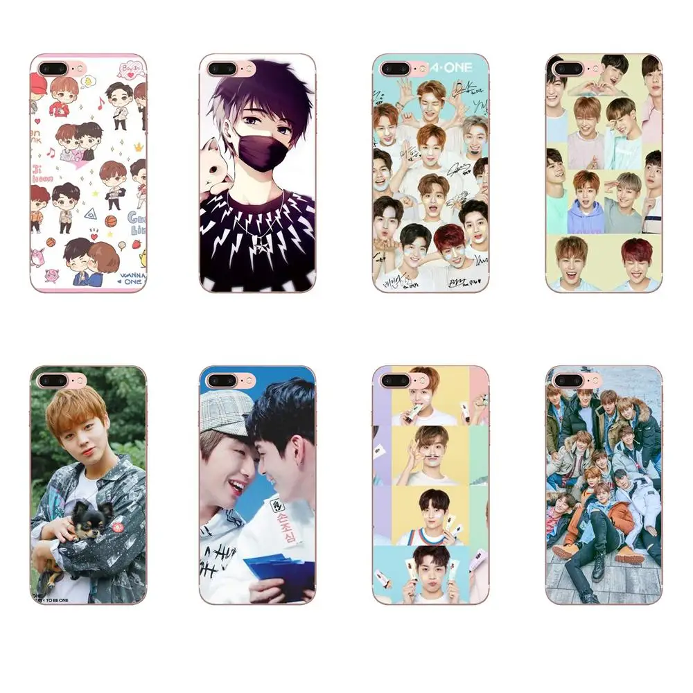 Мягкий ТПУ Роскошный корейский певец Wanna One Pattern для Sony Xperia Z Z1 Z2 Z3 Z4 Z5 compact Mini M2 M4 M5 T3