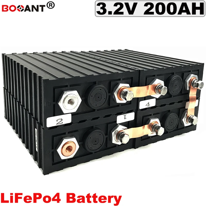 3,2 V LiFePo4 литиевая батарея 19S 60V 200Ah батарея для электрического велосипеда 60V для хранения энергии/солнечной системы 12V 24V 36V 48V батарея