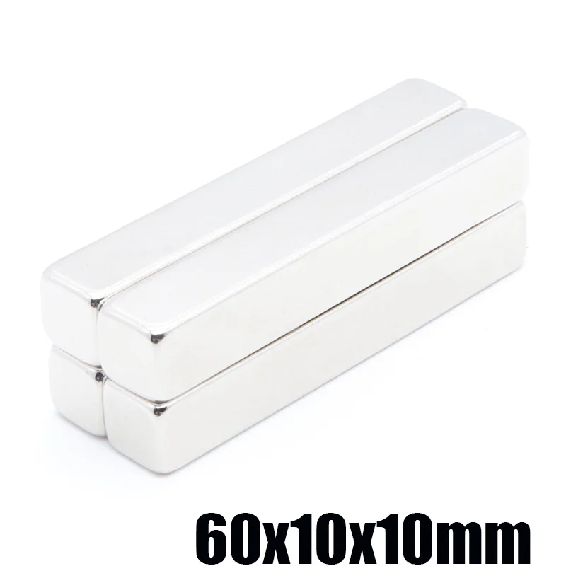 Прямоугольный магнит Neodimio Imanes магнитная лента 60*20*10 мм 2 шт. 60x20x10 мм|Магнитные