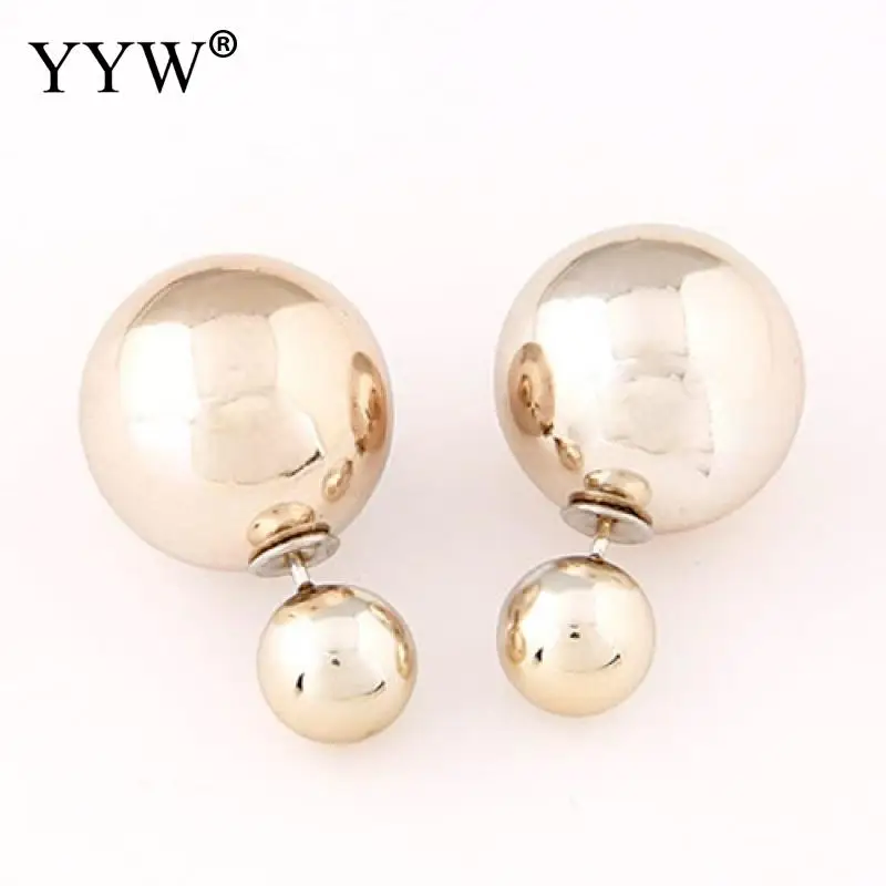 Простые круглые магнитные двусторонние серьги гвоздики для женщин и мужчин