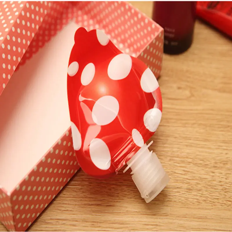 Милые портативные разноцветные бутылки для хранения косметических средств