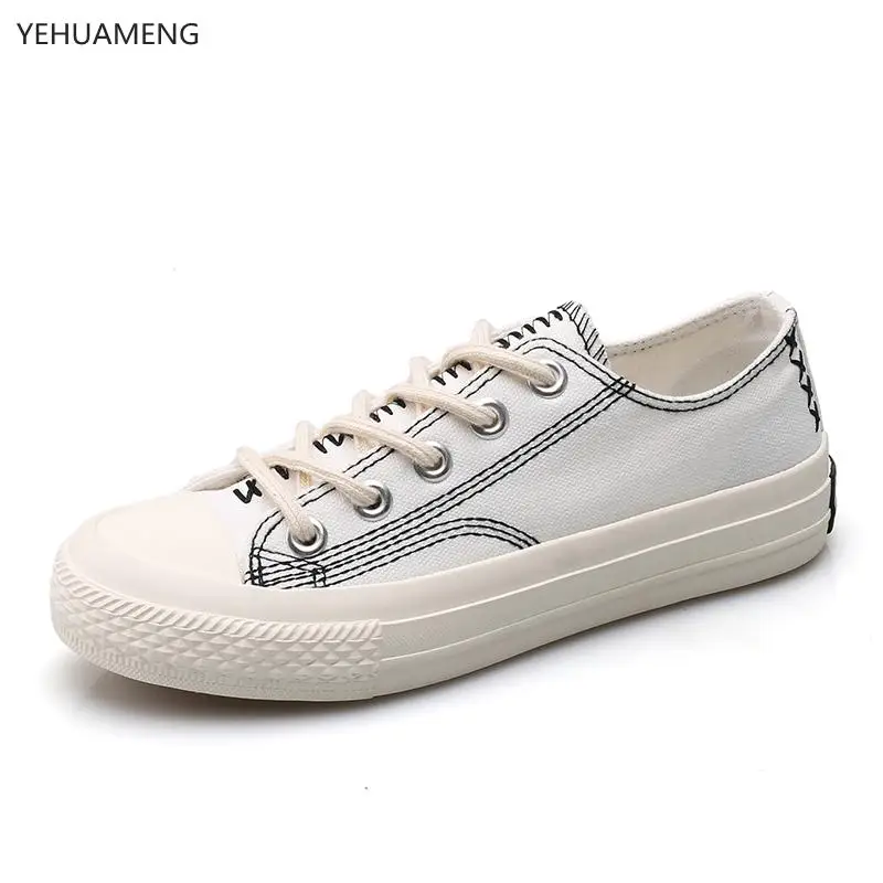 Женская обувь 2018 новая белая парусиновая весенне-летняя повседневная женские