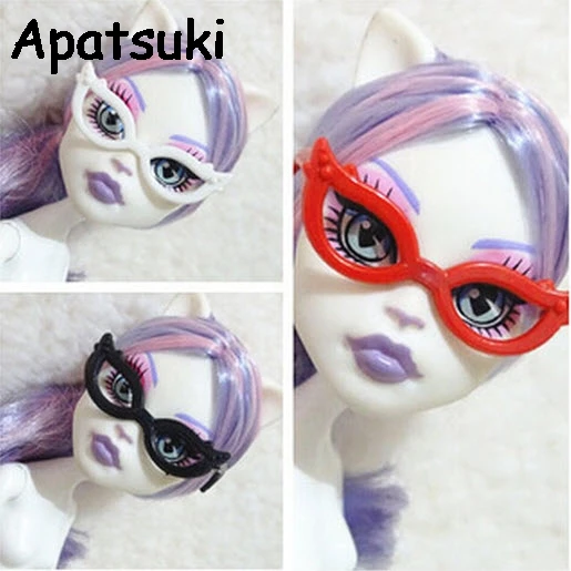 10 шт./компл. аксессуары для куклы мини Пластик очки Monster High Куклы Для Монстр демон