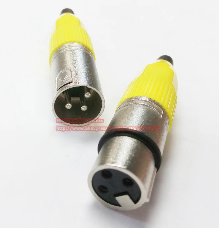 Соединительный кабель для микрофона XLR 1 пара 3 контакта штекер гнездо черный