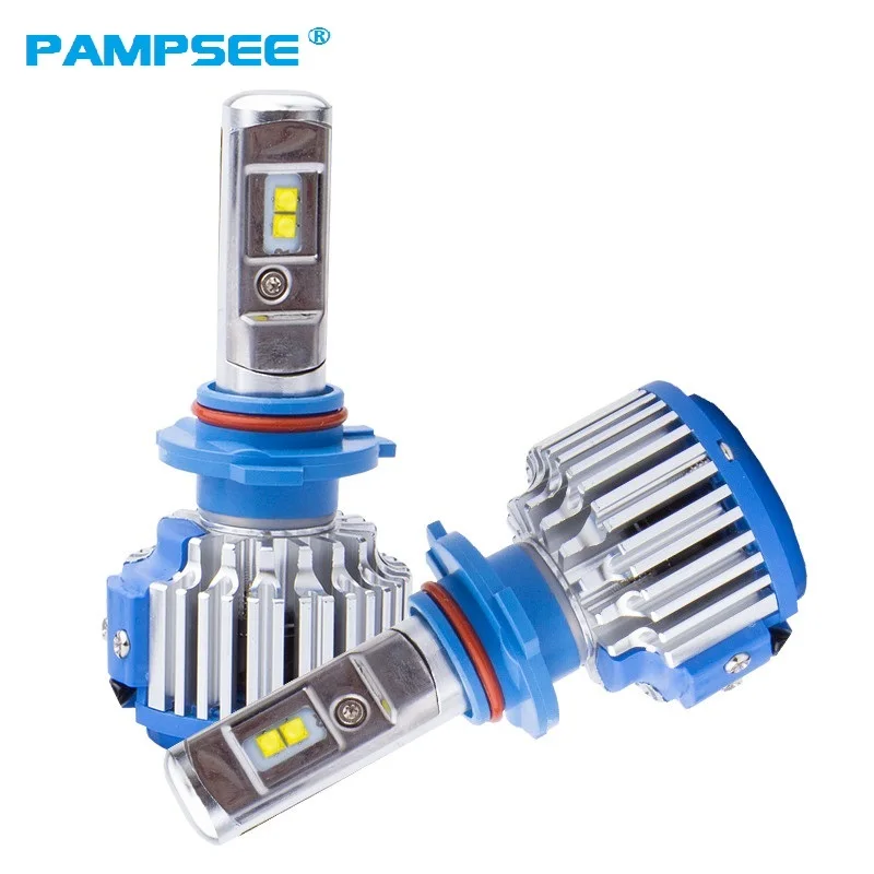 Автомобильные фары PAMPSEE T1 H1 H3 H7 H8/9/11 881 HB3 9006 H4 H13 9004/7 80 Вт 8000LM 6000K автомобильные лампы