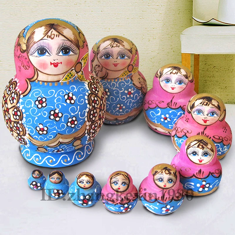 Матрешка кукла снег маленькая ручная работа русские куклы импортные настоящие 10