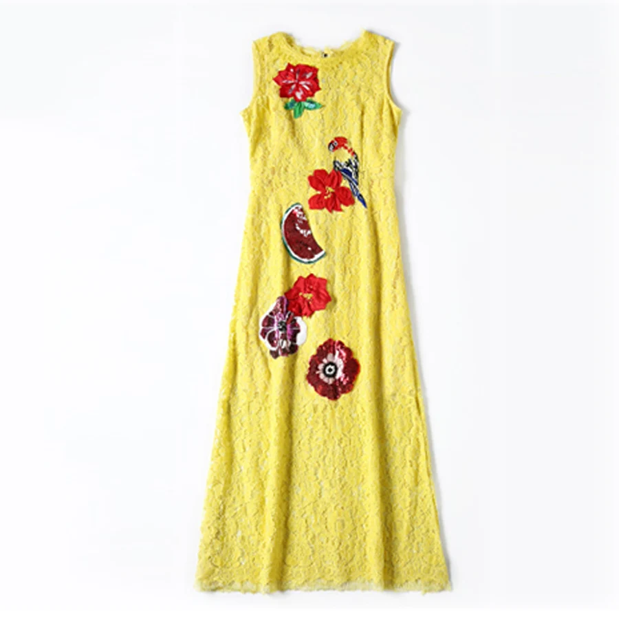 Кружево пикантные Платья для женщин Лето 2017 без рукавов выдалбливают Мода