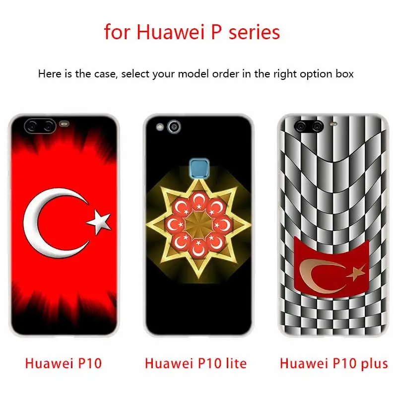 Чехол MLLSE с турецким красным флагом силиконовый мягкий чехол из ТПУ для Huawei P30 P40 P20