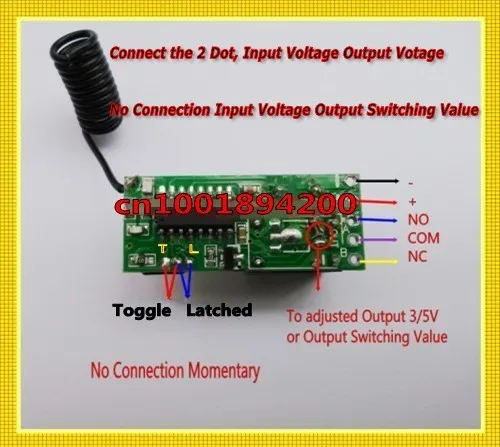 DC3V-12V мини-передатчик Модуль DC3.7V 4 5 V 5V 6V 9V микро-пульт дистанционного управления