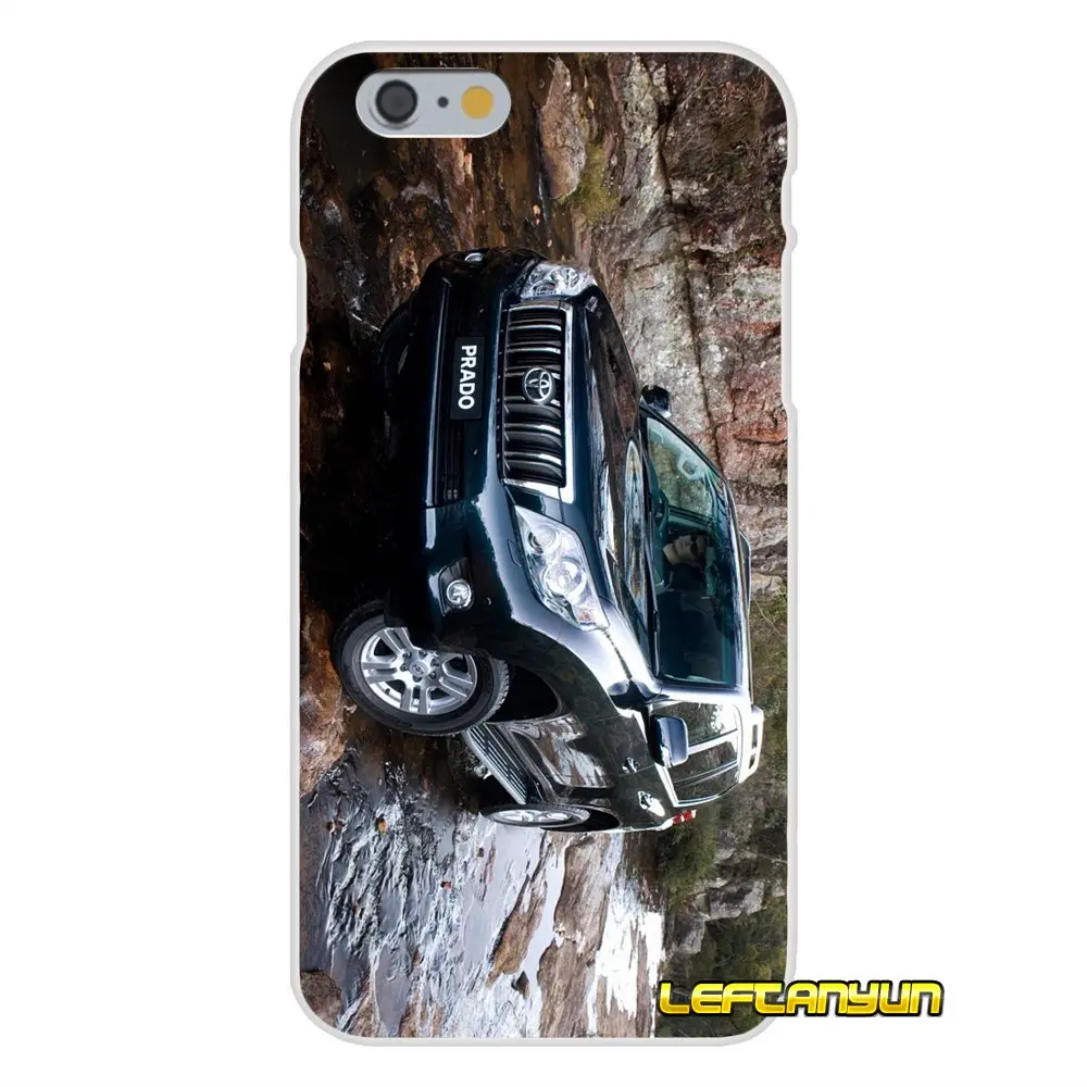 Аксессуары чехлы для телефонов роскошный популярный автомобиль toyota PRADO iPhone X 4 4S 5