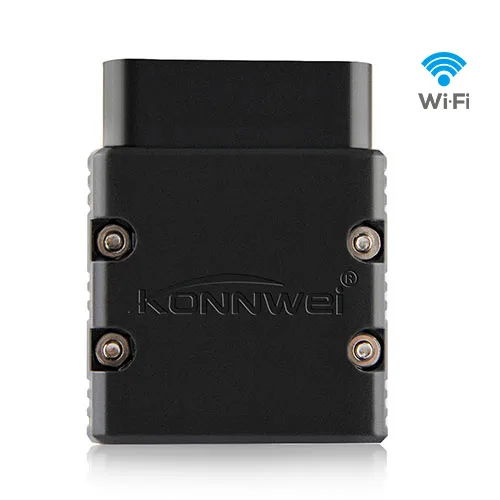 Black V1.5 ELM327 OBD2 сканер KONNWEI KW902 wifi автоматический сканер PIC25K80 диагностический инструмент ELM 327 считыватель кодов для Android и iPhone IOS - Цвет: Black
