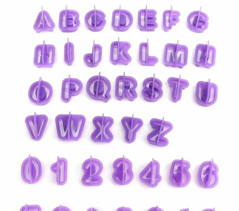 40 шт. фрезы для печенья с цифрами пластиковые инструменты украшения торта