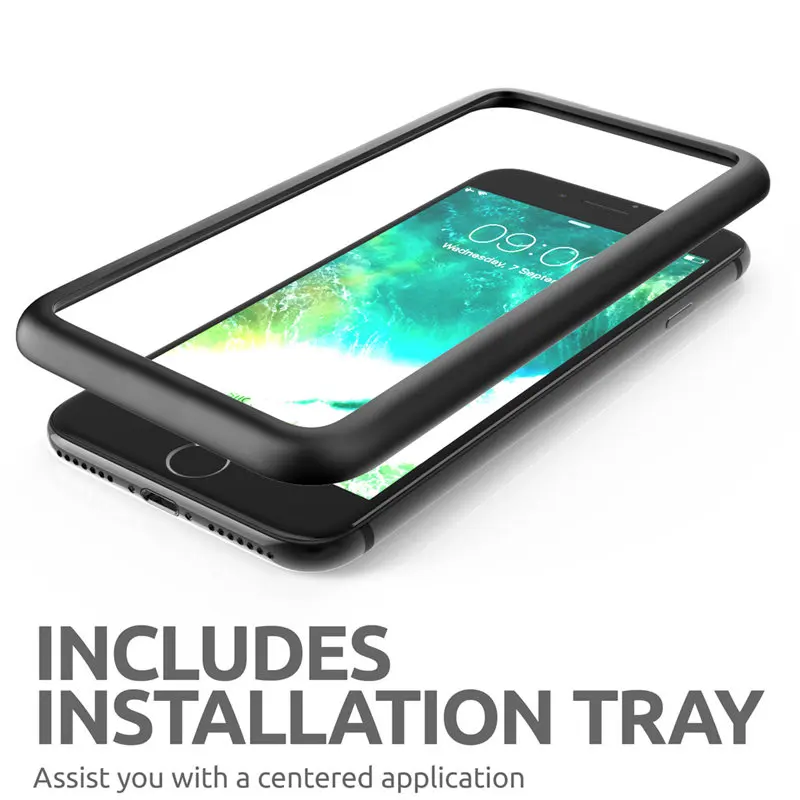 SUPCASE для iPhone 7/8 Plus 5 "с защитой от царапин Премиум 3D изогнутые края защита экрана